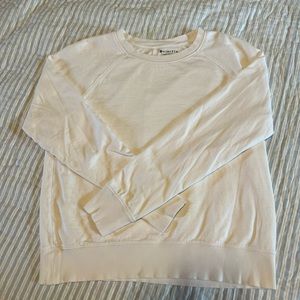 Athleta White Crewneck Sweatshirt